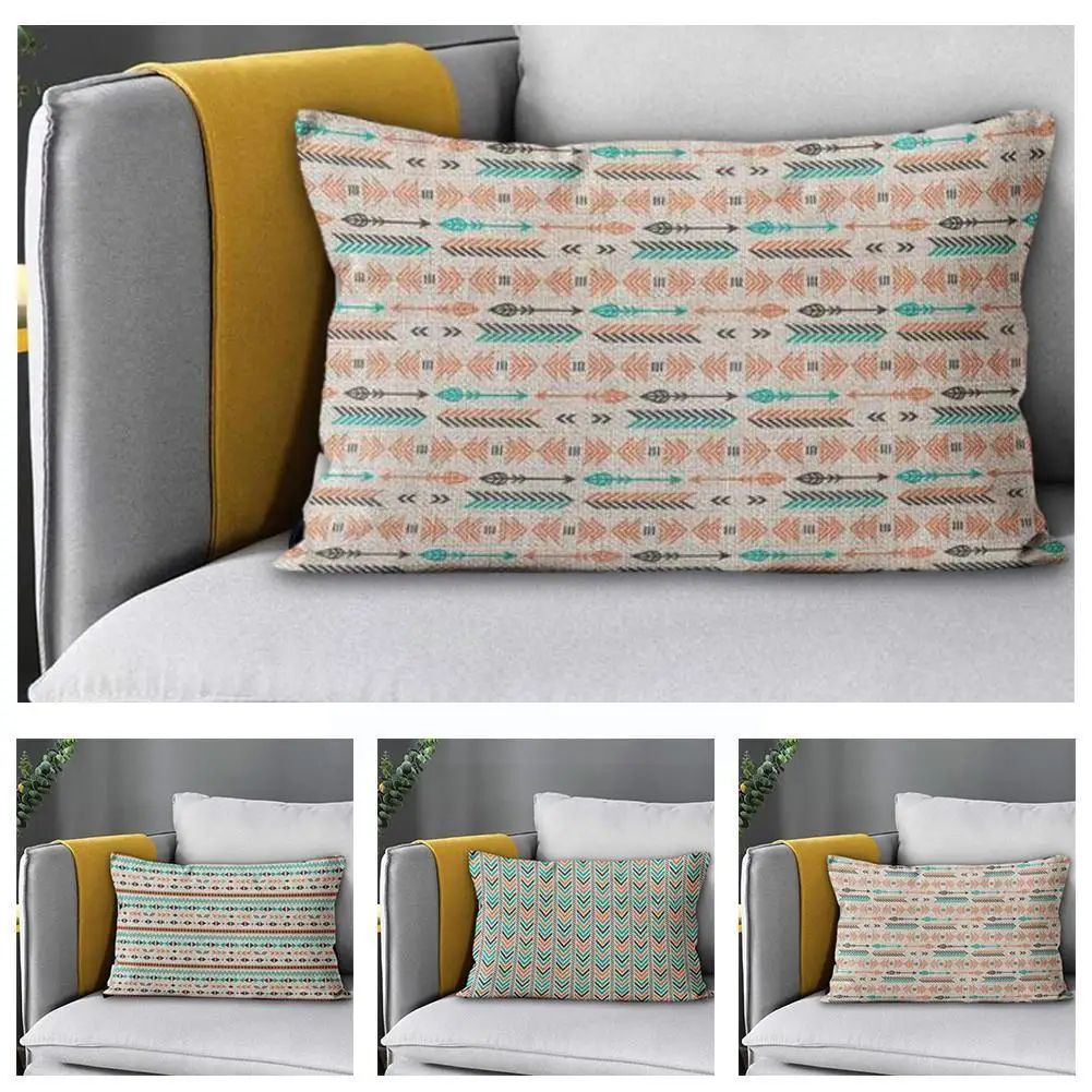 

Single-sided Peach Skin Nordic Minimalist Pillowcase Home Stripes Decoration Cover Yellow Pillowcase Cushion F5g4