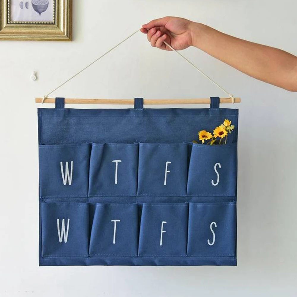Модные креативные украшения для гостиной настенные подвесные сумки хранения