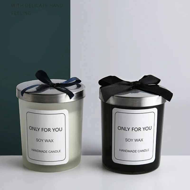 Nordic Романтический ароматические свечи столба соевый бездымного свадебные