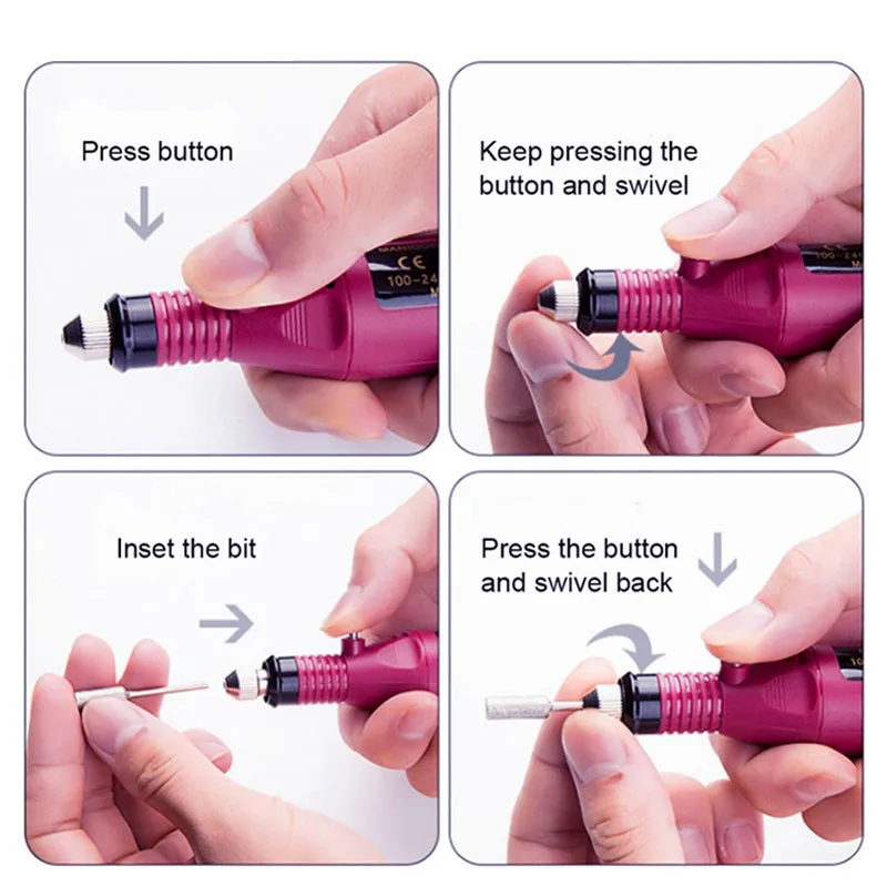 

Beauty Professional Electric Nail Drill Machine Manicure Machine Pedicure Drill Set Ceramic Nail File Nail Drill Equipment Tools