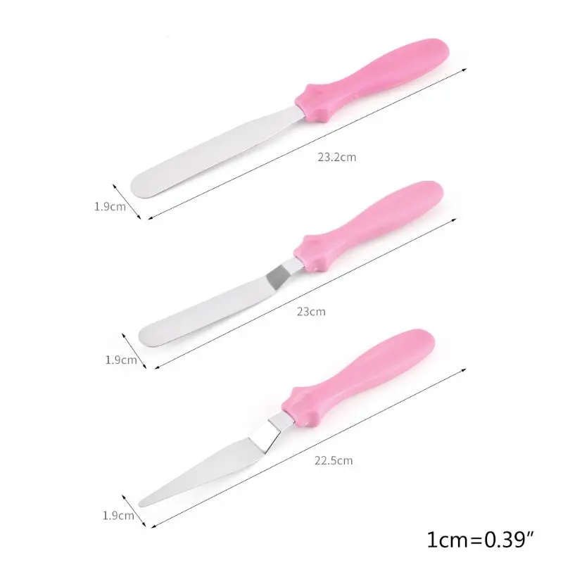 

HX5F 3 Pcs Rotating Butter Spatula Mixer Rotation Scraper Food Processing Tool for Pot Wall Food Access Kitchen Utensil