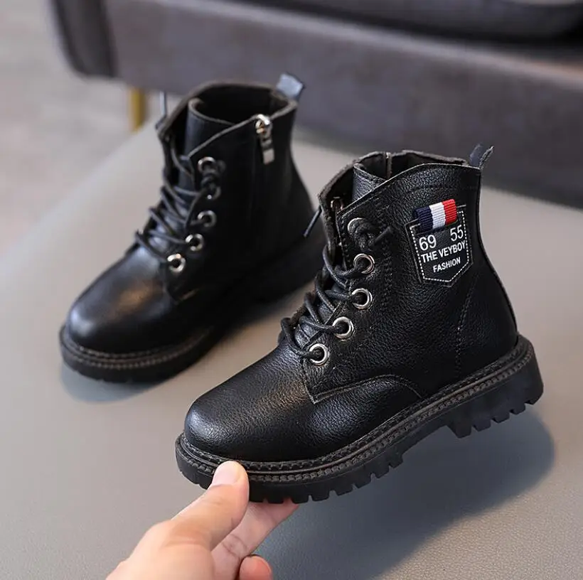 Детские кожаные ботинки обувь для мальчиков демисезонные детские из