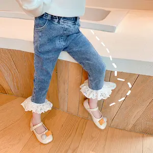 Джинсовые штаны для мальчиков и девочек, длинные джинсовые штаны на весну, осень, лето, 2020