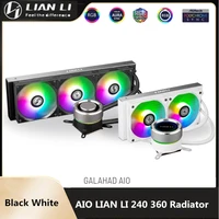 lian li water cooling kit 240360mm radiator integrated aio acts on cpu to cool down used for 12cm 120mm fan