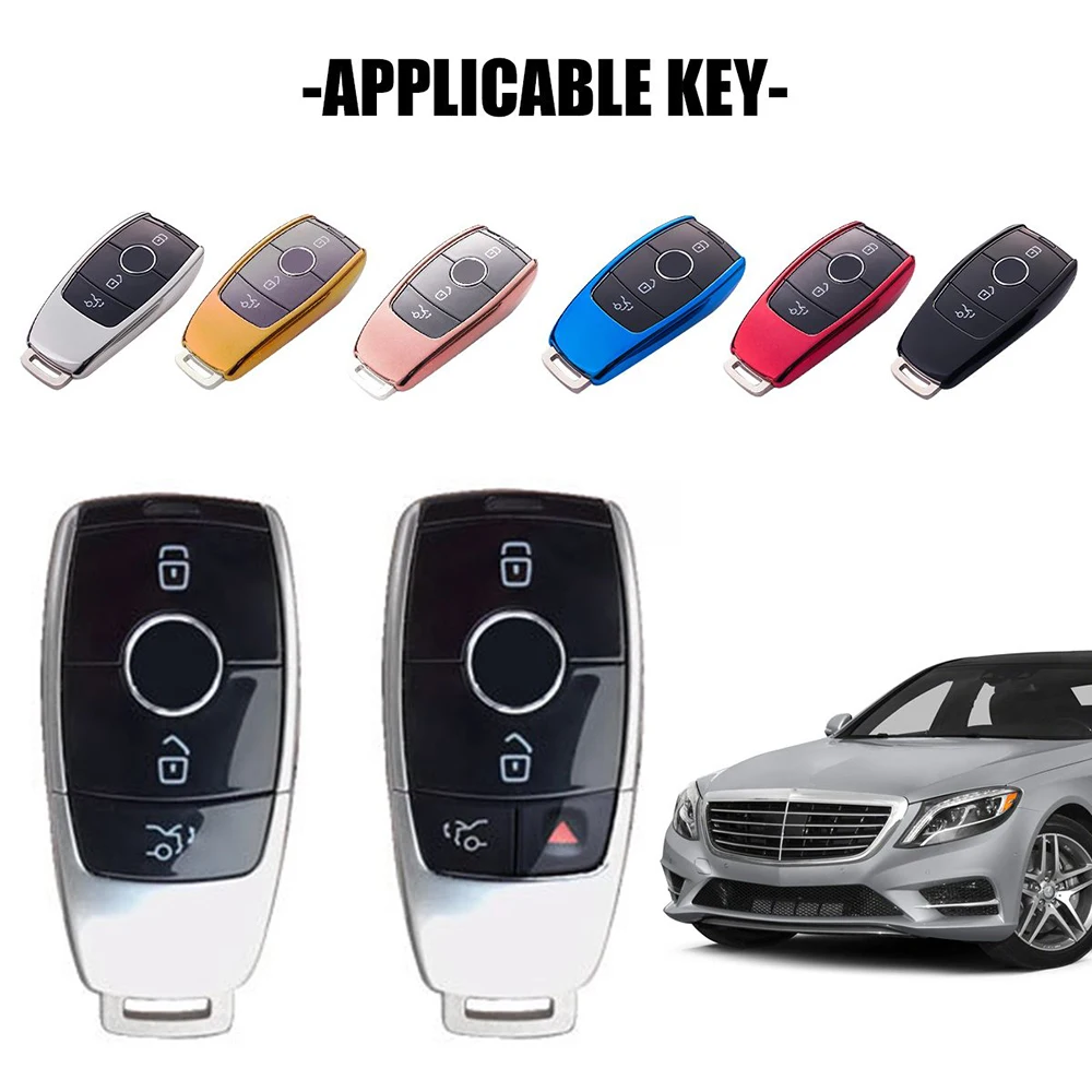 

For Mercedes Benz E Class E300 E400 W213 S Class S450 S550e S560 Car Remote Key Case Shell Soft TPU Auto Protective Key Cover