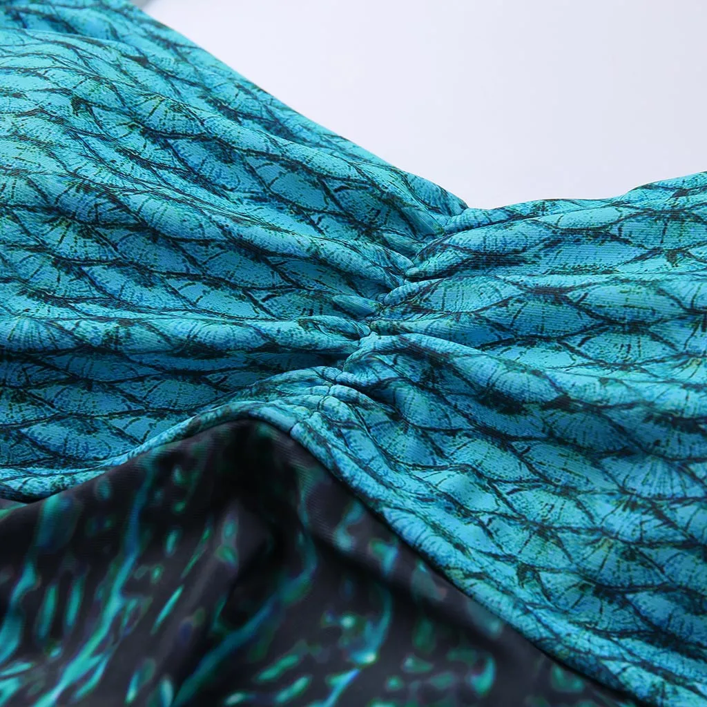 Новое поступление женский купальник-танкини большого размера с принтом