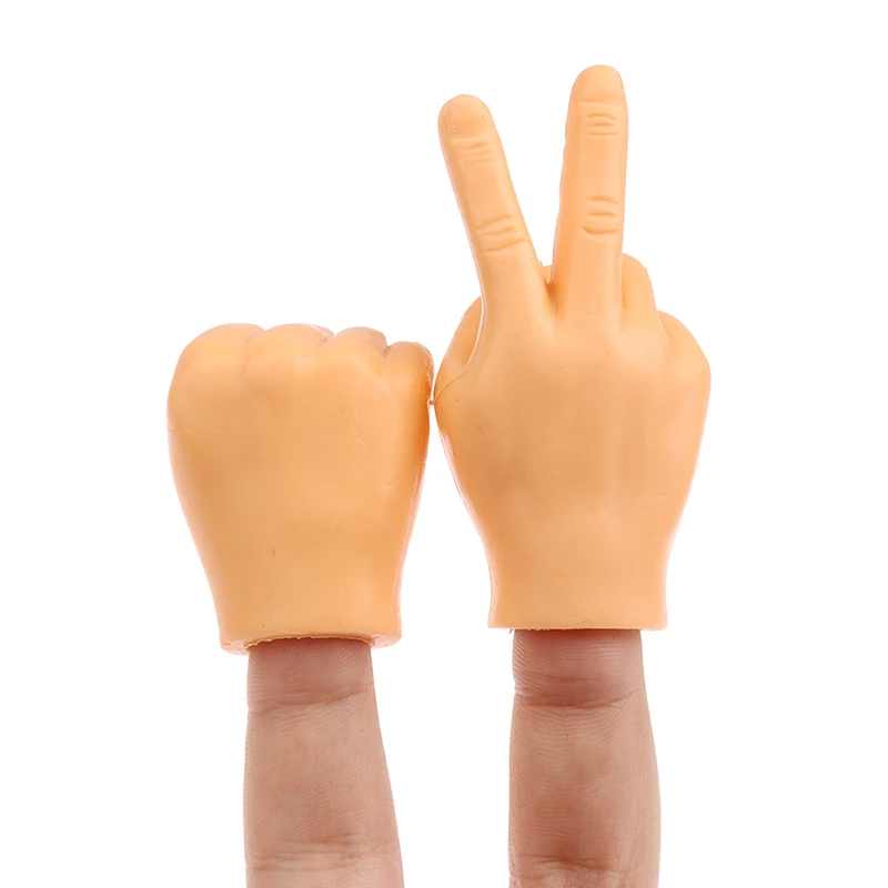 

1PC/Pair Multi-styles Cat Funny Massage Little Finger Gloves Fake Human Hand For Cat Cat Halloween Prank Accessories