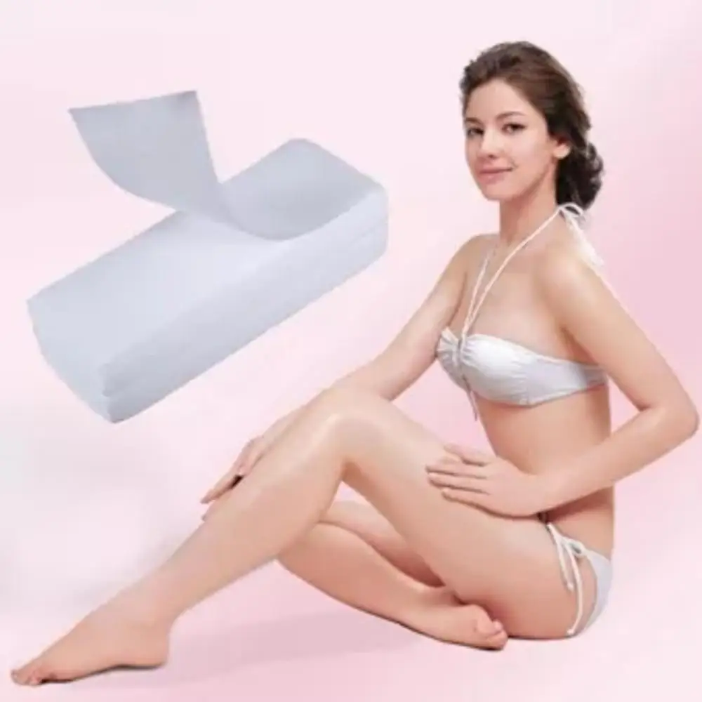 100 шт./лот Нетканая бумага для удаления волос на ногах теле лице восковая полоса