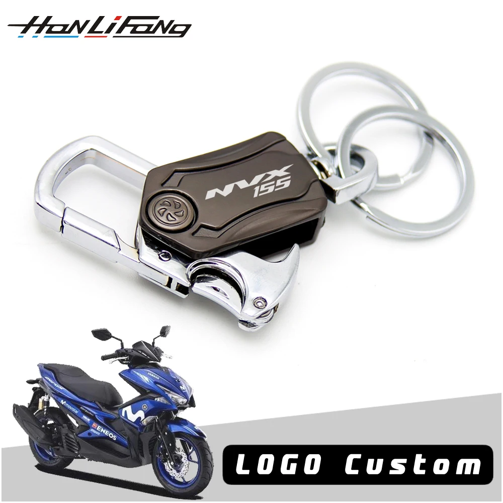 

For Yamaha Motorcycle Keychain NVX155 NVX 155 Custom Key chain Lettering Emblems Multi-Function Keyring Moto Keychain