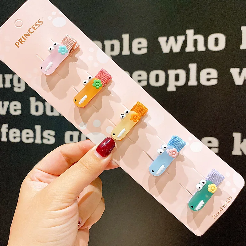 5 шт. Мультяшные креативные милые заколки для волос украшения мини кавайные