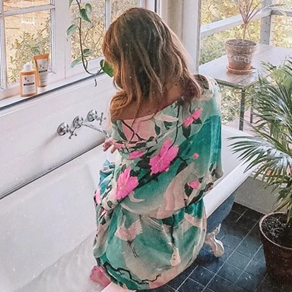 Пляжное платье купальник с цветочным принтом купальный костюм туника для женщин