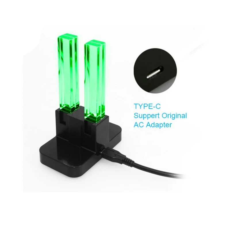 Светодиодный зарядная док станция зарядное устройство для Nintendo Switch 4 Joy Con