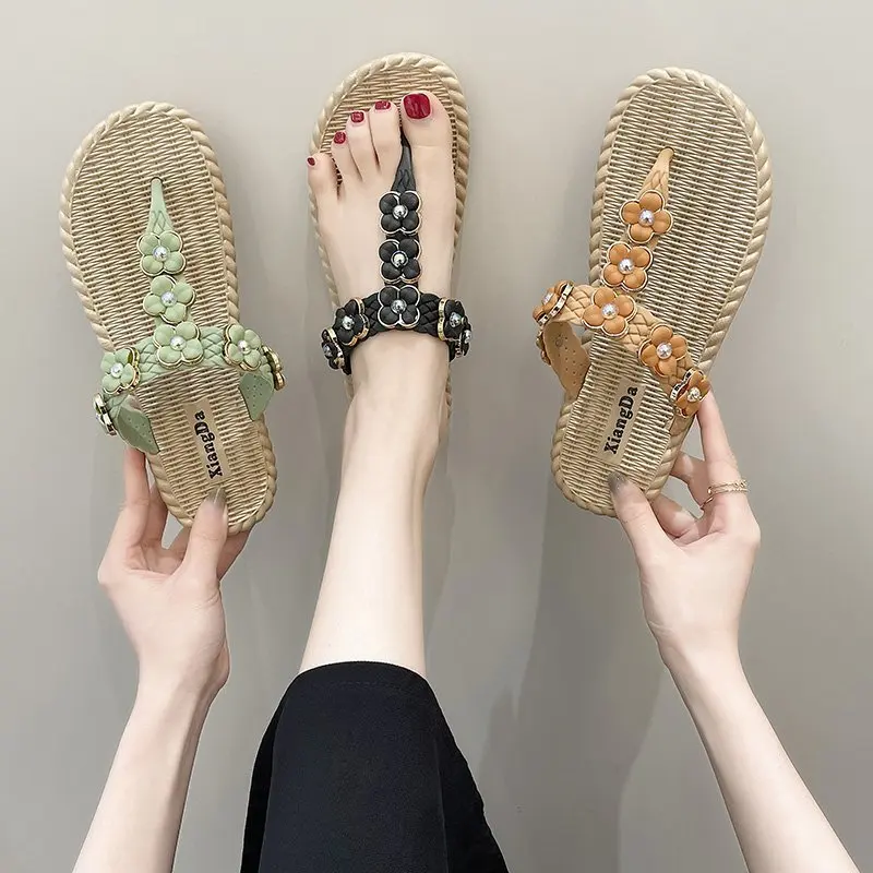 

Clear Heels Beige Heeled Sandals Fashion Womens Shoes 2021 Flip Flops Platform Soft All-Match Black Luxury Beach Low Comfort El