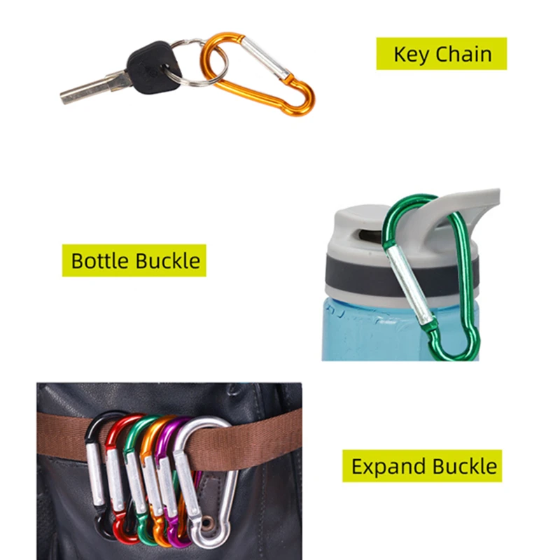 Карабины с пружинной застежкой карабин из алюминиевого сплава пружинный |