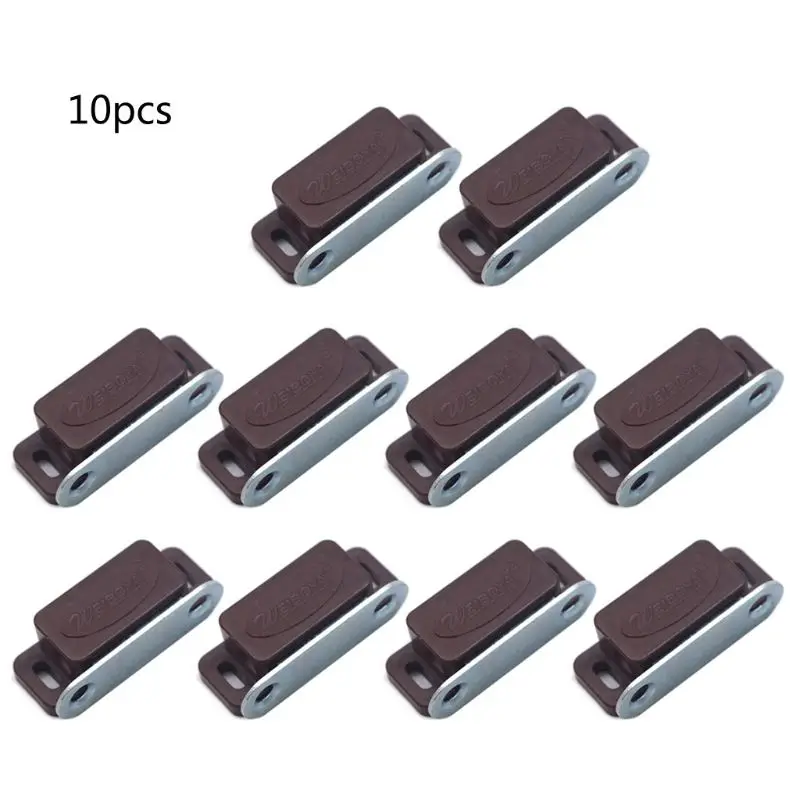 10Pcs Mini Plastic Cabinet Magnetic Catch Lock Latch Door Shutter Stopper Damper Buffers for Home Kitchen Furniture Cupboard |
