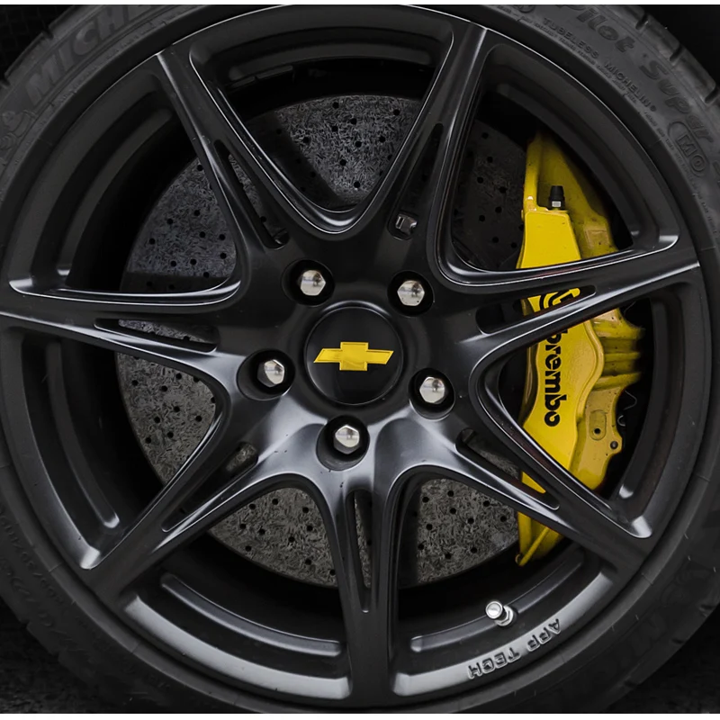 4Pcs Car Wheel Center Cap Emblem Sticker For Chevrolet Equinox Silverado Trailblazer Bolt Cruze Captiva Spark Tahoe Z71 Aveo SS |