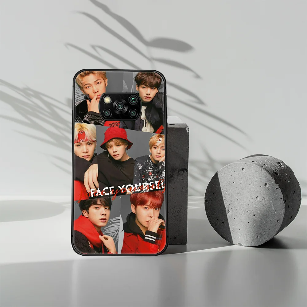 

Bangtan Boys KPOP Phone case Cover Hull For Xiaomi Mi A2 A3 8 9 9T Note 10 Se Lite Pro black Hoesjes Fashion Cell Pretty Funda