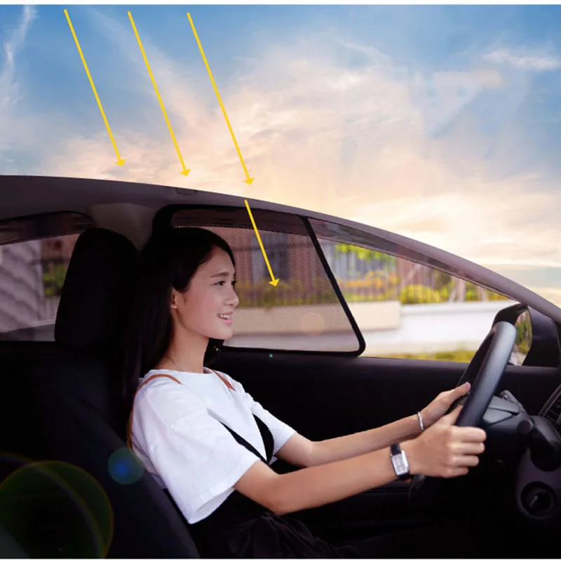 

For Chevrolet Captiva Equinox Tracker Malibu Car Sun shade Mesh Sunshade Side Window Sun Visor Sunscreen Insulation Accessories