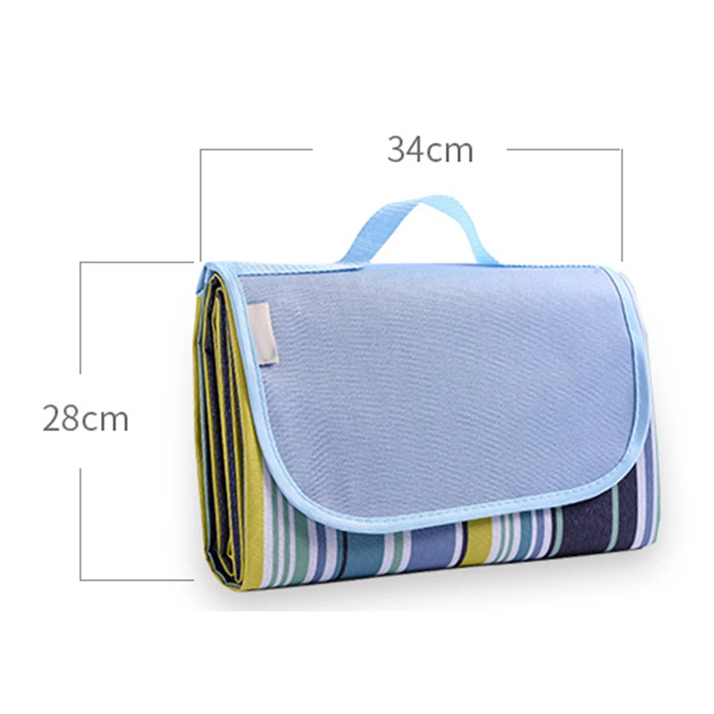 

A0NIJIE Waterproof Folding Picnic Mat Outdoor Camping Oxford Cloth Blanket Portable Hiking Beach Cushion