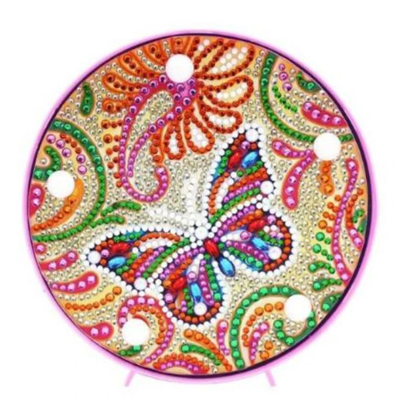 2020 Новая полка светодиодная лампа с рисунком из страз мультяшная бабочка 5D