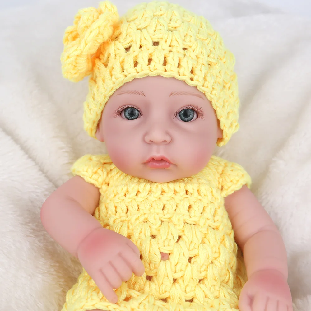 

Lifelike Reborn Doll Soft Silicone 28cm Realistic Girl Princess Lovely Baby Dolls For Kid Birthday Gift Waterproof Toy
