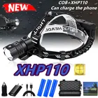 1000000LM XHP110 мощный Фонари фары XHP90.3 светодиодный USB флэш-память светильник XHP50.2 головной светильник Rechargeable18650 зум налобный фонарь светильник