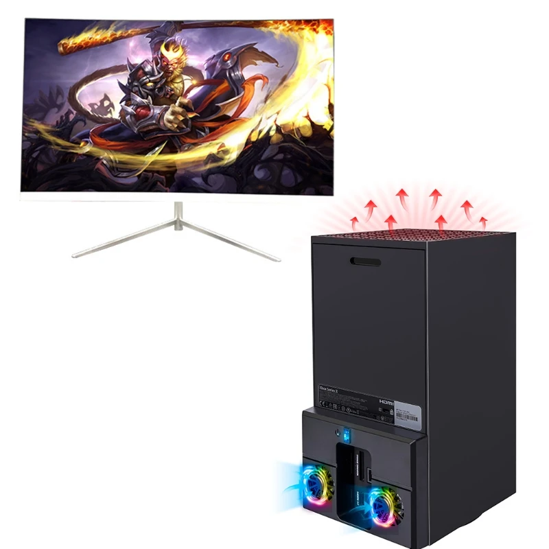 

Внешний кулер F3MA, USB Охлаждающий вентилятор, игровая консоль, системы охлаждения, совместимы с консолью X Series X