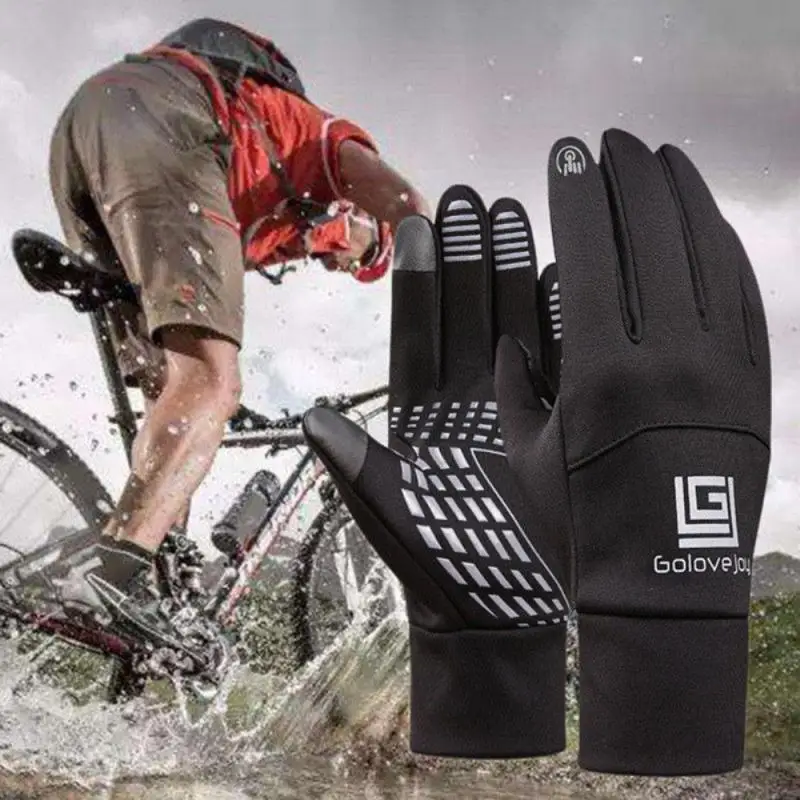Новинка 2019 мотоциклетные перчатки водонепроницаемые термоварежки для