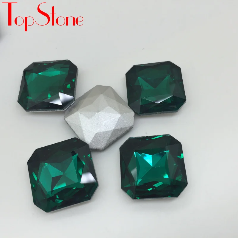 Верхний камень 18 23 мм квадратное восьмиугольное стекло кристалл необычный