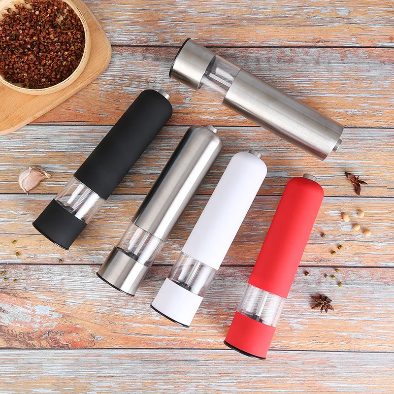 Электрическая соль перец стеклянная прочная Емкость для специй с сердечником