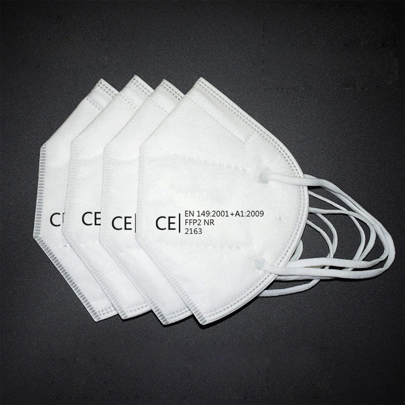 FFP2 защитная маска KN95 Пылезащитная с фильтром 5 слойные маски для рта многоразовая