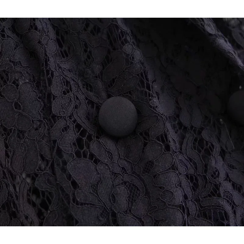 2019 Ретро шикарное двубортное пальто с лацканами длинным рукавом Femme Модные