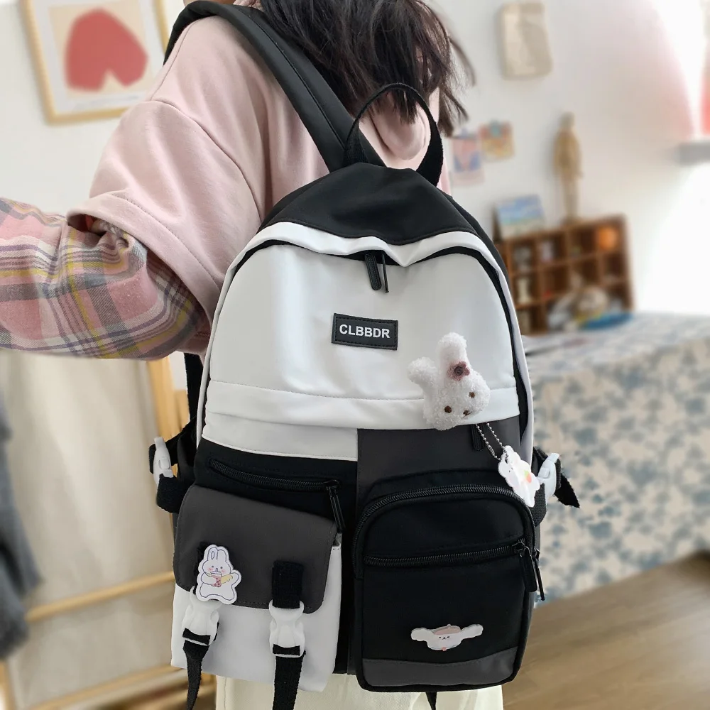 Рюкзак женский нейлоновый водонепроницаемый в стиле Харадзюку - купить по