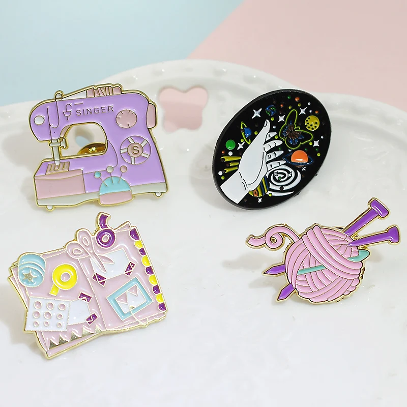 Новая мода эмали штырь пряжи вязаные из шерсти ручной работы папка для альбома