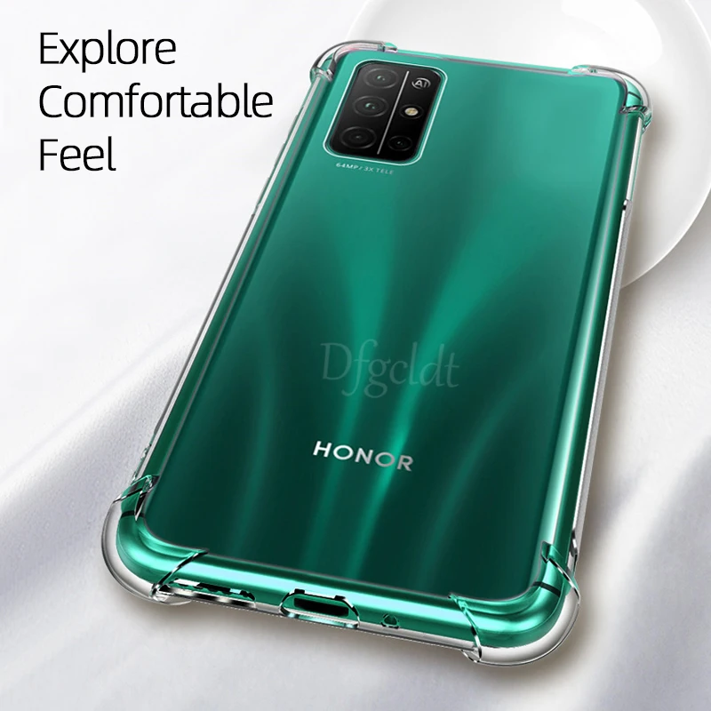 

Shockproof Silicone Case for Huawei Nova 5T y7p y6p y5p back cases on Honor 9A 30 Lite 8X 10 Lite 20 30 4T Pro X10 9A 9s Cover