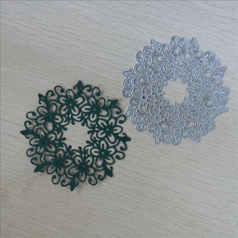 Кружевные пустотелые круглые металлические штампы трафареты для сделай сам