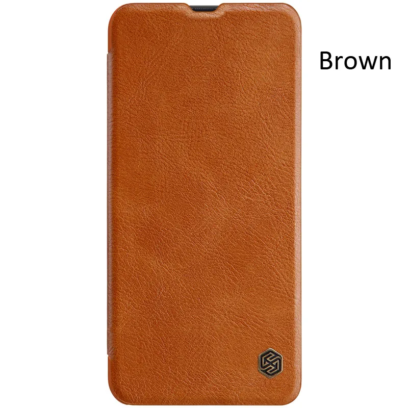 Brown Nillkin Qin кожаный чехол-книжка с откидной Чехол Крышка для samsung Galaxy M20 M30 A30 A50 A70 M10 A40 A10 A60 A20 A20e - Цвет: Brown