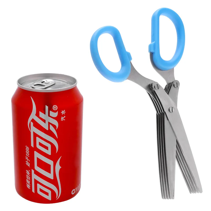 Многофункциональные ножницы из нержавеющей стали кухонные бытовые пятислойные