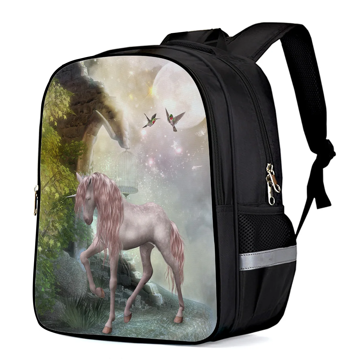 Единорог луна звезда птица Бабочка многоцелевой рюкзак школьные сумки для книг
