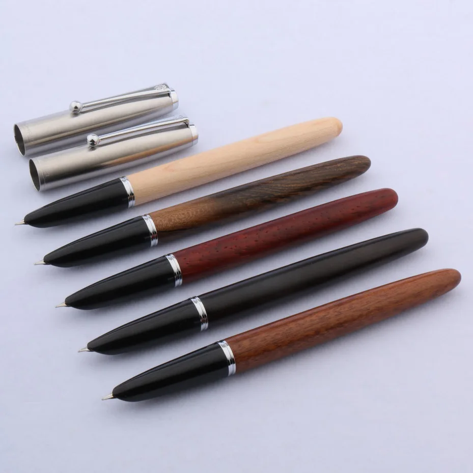 JINHAO 51 A Серебряная Подарочная авторучка деревянные цветные модные канцелярские