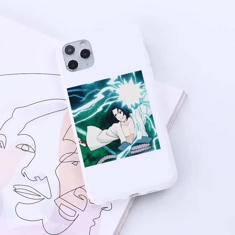 

Anime Funny Naruto Sasuke good friend Phone Case coque shellCandy Color for iPhone 6 7 8 11 12 s mini pro X XS XR MAX Plus