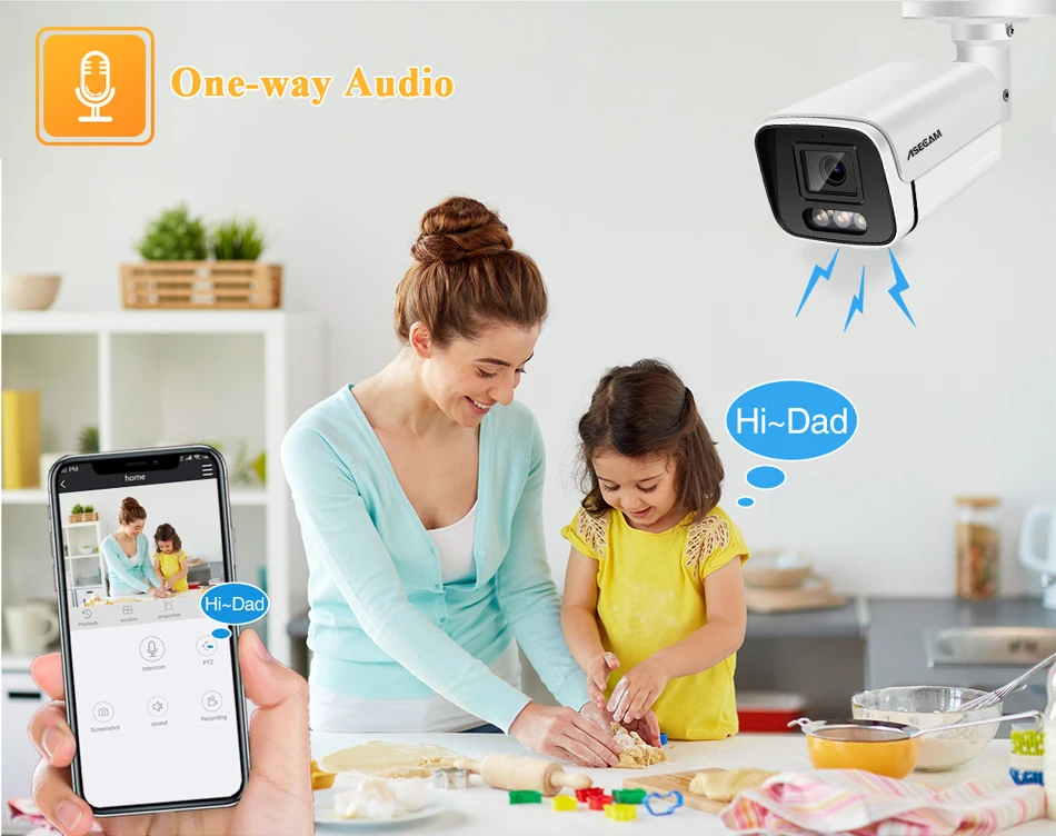 8MP 4K Ai Face Detection Security Camera System POE NVR Kit CCTV Video Record Outdoor Home Human Audio Surveillance Xmeye | Безопасность