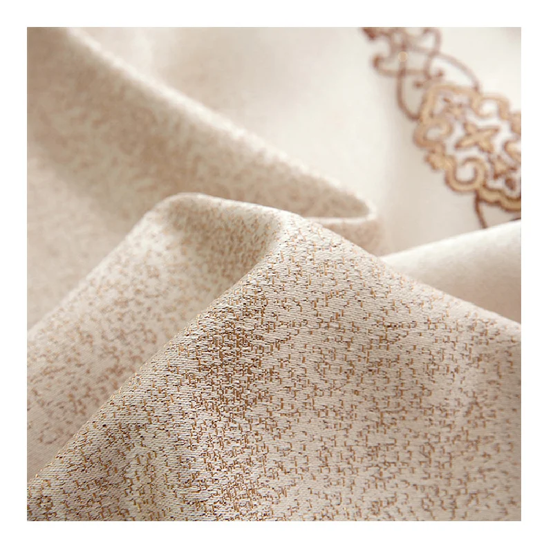 

Light Luxury Coffee Jacquard Curtains for Living Room Modern Minimalist European Style Living Room Bedroom Curtains Tulle Custom