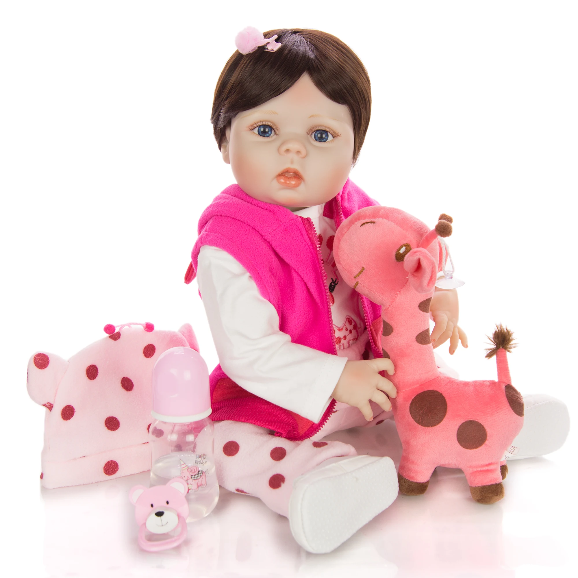 Новый дизайн 23 дюймов полная силиконовая кукла 100% ручная работа