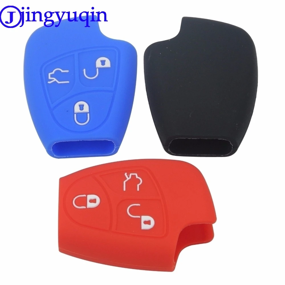Jingyuqin 3 кнопки дистанционный ключ брелок от машины чехол Крышка для Mercedes Benz B C E ML S