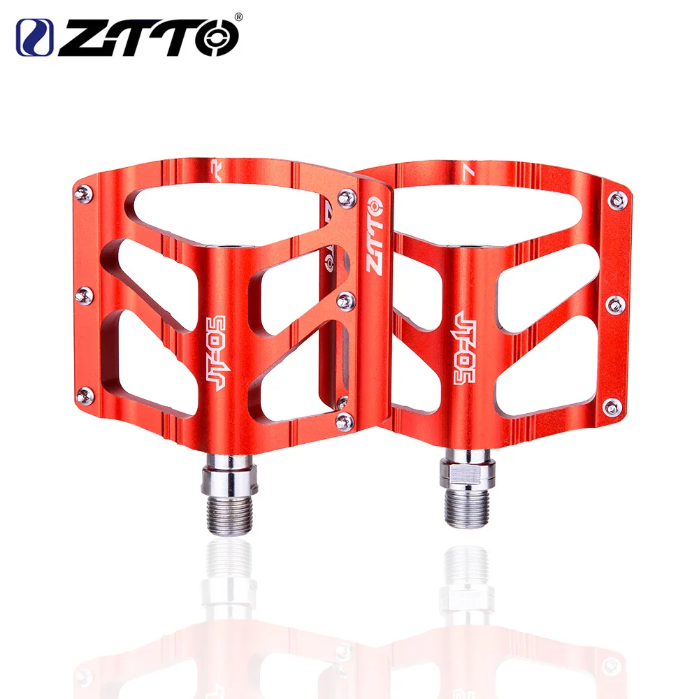 

MTB Bearing Aluminum Alloy Body Hascrome Axis Bicycle Good Grip Lightweight Flat Pedals Big For Gravel Bike Enduro