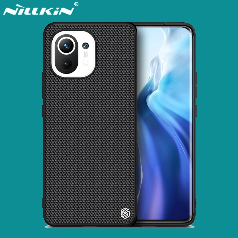 

Чехол для Xiaomi Mi 11, чехол NILLKIN, текстурированные чехлы из нейлонового волокна, нескользящий защитный чехол для телефона Xiaomi Mi11