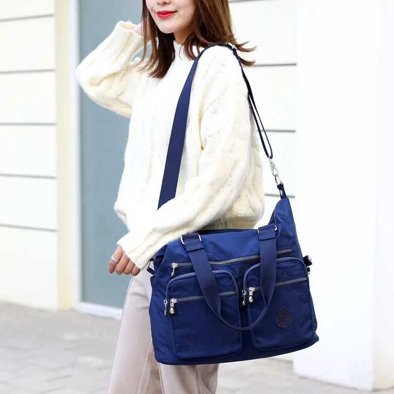 Роскошная женская нейлоновая сумка через плечо, женская сумка Bolsa Feminina, водонепроницаемая сумка с высокой вместительностью для путешествий, женская сумка через плечо