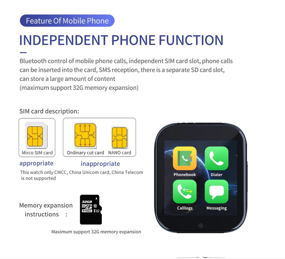 Фото Z6S pk Z6 A1 Смарт-часы SIM TF карты Фитнес вызовов через Bluetooth музыкальный плеер функция 