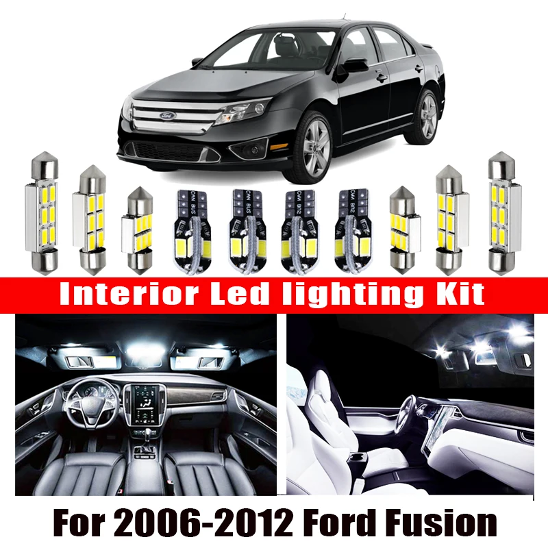 Светодиодный светильник для чтения Ford Fusion белый без ошибок Canbus 2006 2012